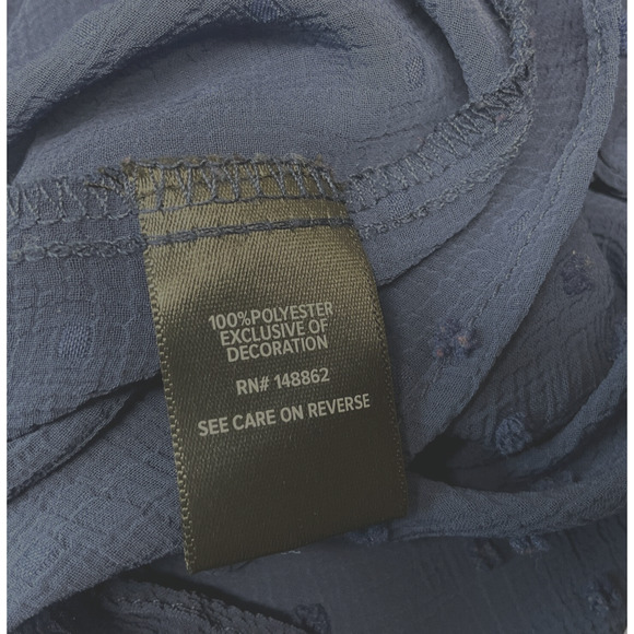 Torrid 2( 2X) Woman's Blue Long Sleeve Blouse Button Front rn# 148862 - Picture 6 of 11